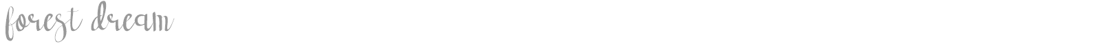Forest Dream font preview